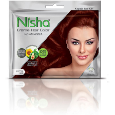 Nisha Creme 20Gm+20Ml Copper Red Hair Colour 1Pc