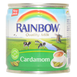 Rainbow Cardamom Evaporated Milk 170G Rainbow Cardamom Evaporated Milk 170G