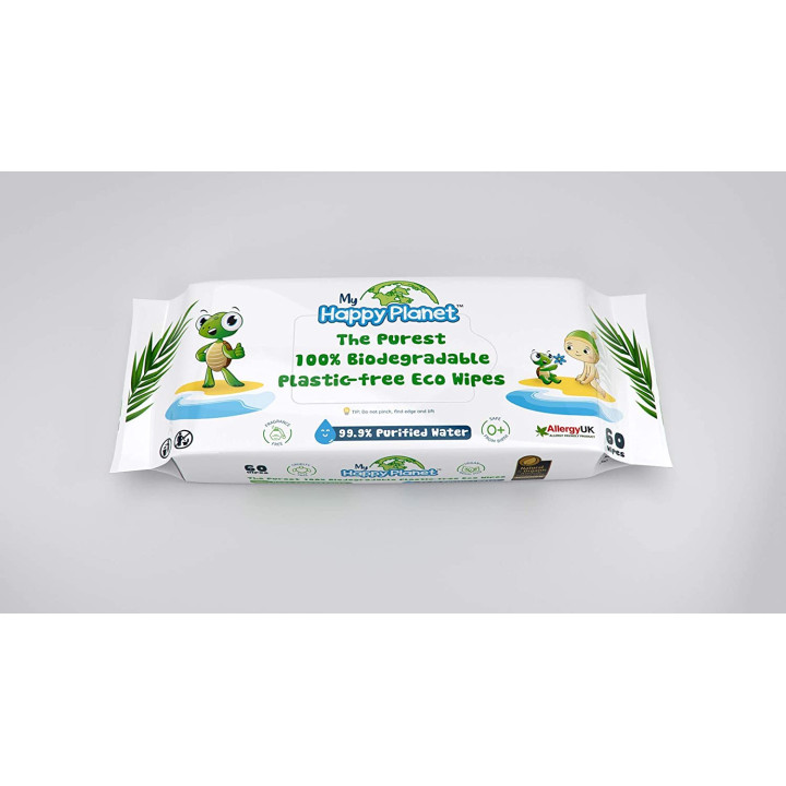 My Happy Planet Baby Wipes, 60 pcs