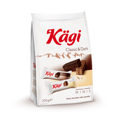 Kagi Mini Milk And Dark Wafer 250Gm