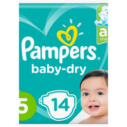 Pampers Baby Dry Diapers No. 5, 11-16 kg, 14 pcs