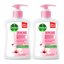 Dettol Skin Care Hand Wash Twin Pack, 200 ml