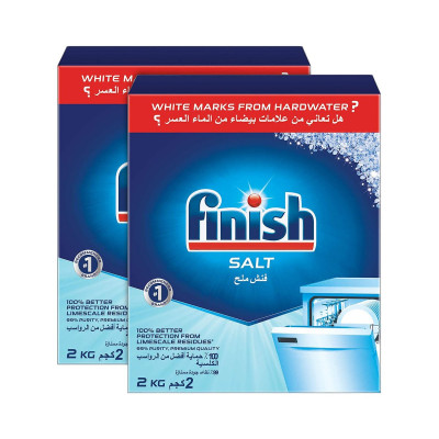 Finish Salt Twin Pack Dish Wash 2Kg