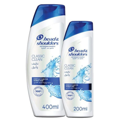 Head and Shoulders Combo (400Ml+200Ml) Classic Clean Shampoo 1Pc
