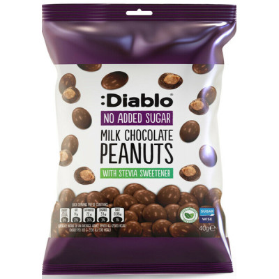 Diablo Peanut No Added Sugar Chocolate 40Gm