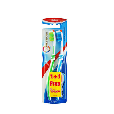 Aquafresh Complete Care Medium (1+1 Free) Toothbrush 1Pcs