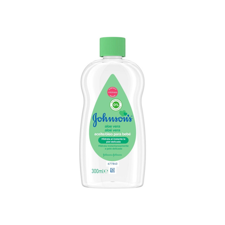 Johnson & Johnson Aloe Vera Baby Oil, 300 ml
