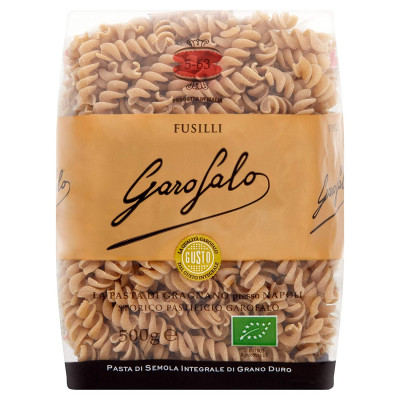 Garofalo Fusilli Organic Whole Wheat Pasta 500Gm