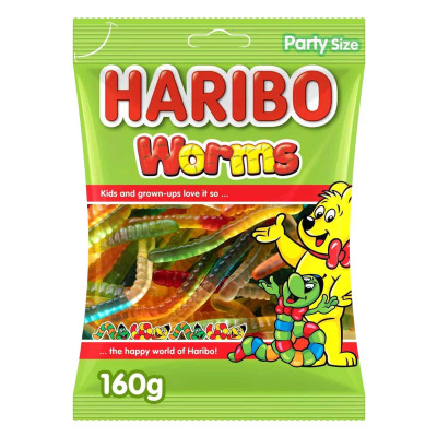 Haribo Worms 160Gm
