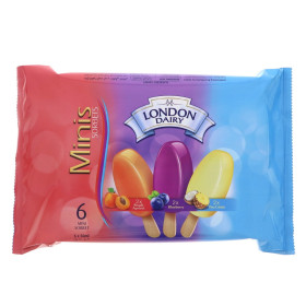 لندن ديري برتقال خوخ توت أزرق جوز الهند كومبو 6 بسكويت صغيرة الحصير الصغيرة 300 مل