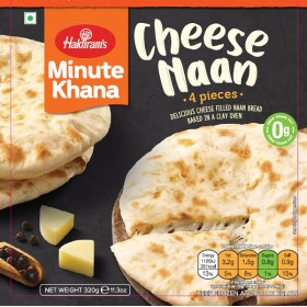 Haldiram Fzn Cheese Naan 320Gm Haldiram Frozen Cheese Naan 320Gm