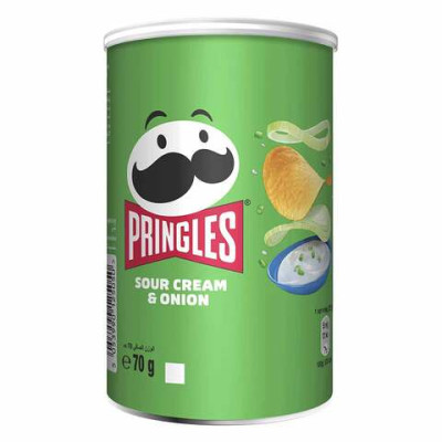 Pringles Sour Cream And Onion Potato Chips 70g