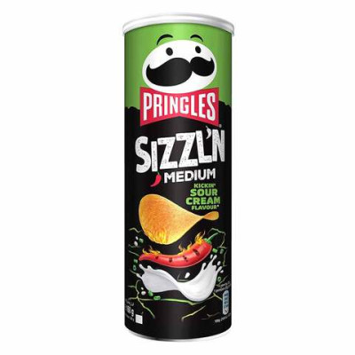 Prinles Sizzling Kickin Sour Cream Potato Chips 160Gm