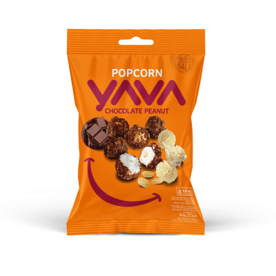 Yava Chocolate Peanut Popcorn 60Gm