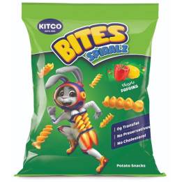 Kitco Bites Spiralz Paprika, 26 g