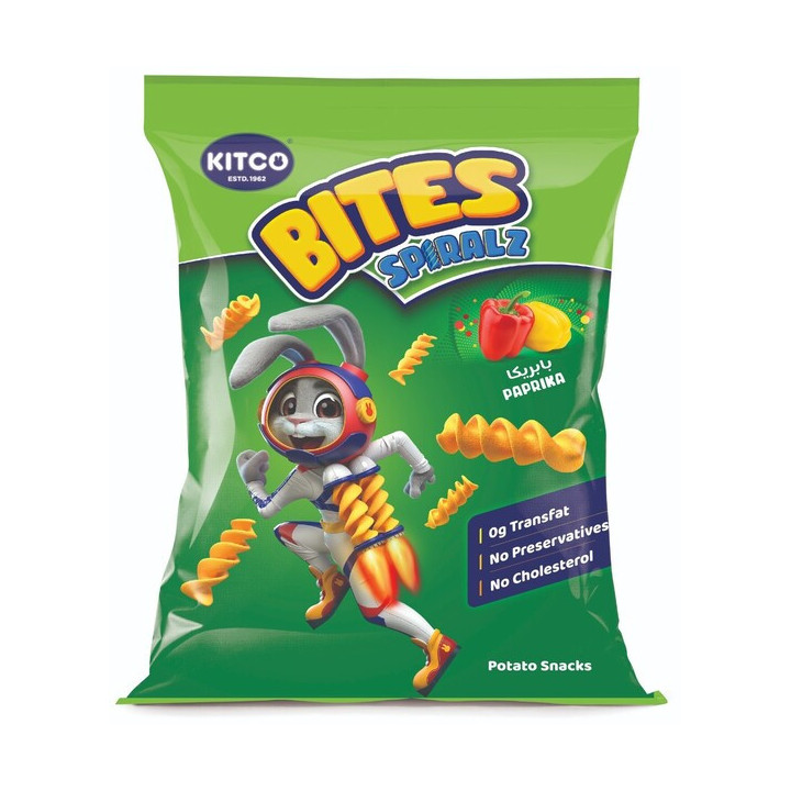 Kitco Bites Spiralz Paprika, 26 g