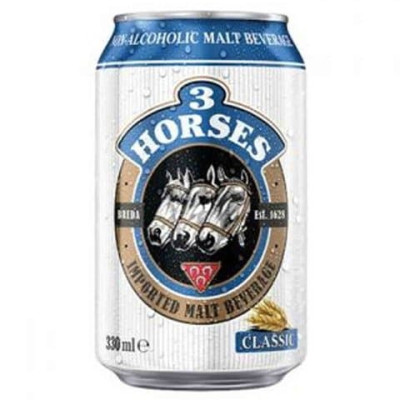 3Horses Classic Malt Drink 330Ml