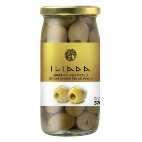 زيتون أخضر مقشر إليادا 370 جم