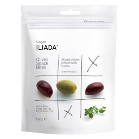 زيتون معطر بالأعشاب معبأة بدون نوى 120 جرام