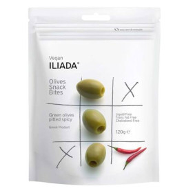 زيتون أخضر مقشر حار إيليادا 120 جرام