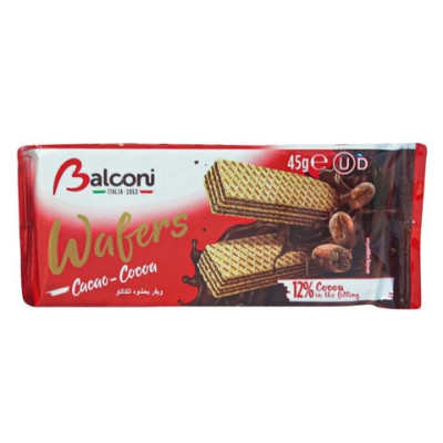 Balaconi Cacao Wafers 45Gm