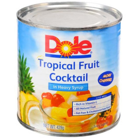 كوكتيل فاكهة استوائية من دول بالشراب الثقيل - الكرز وناتا دي كوكو 439 جرام