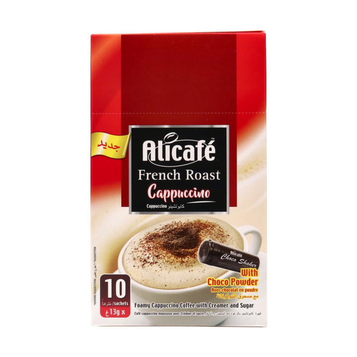 Ali Cafe French Roast Cappuccino with Choco Powder, 13 g