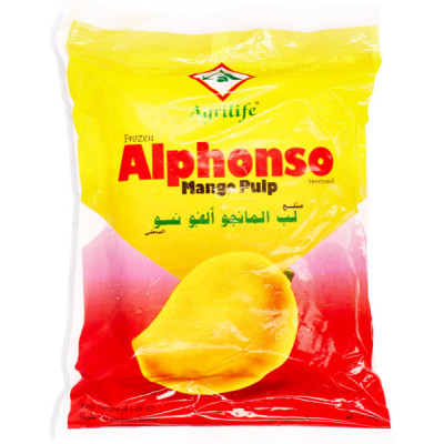 Agrilife Frozen Alphonso Mango Pulp 1Kg