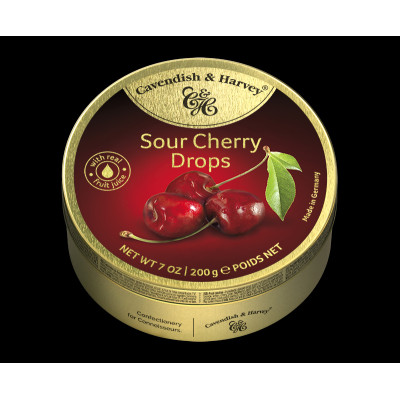 Cavendish Cherry-Flavoured Drops 200Gm