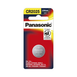 Panasonic 3V Lithium Battery No. CR2025, 1 pc