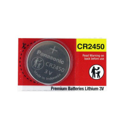 Panasonic 3V Lithium Battery No. CR2450, 1 pc