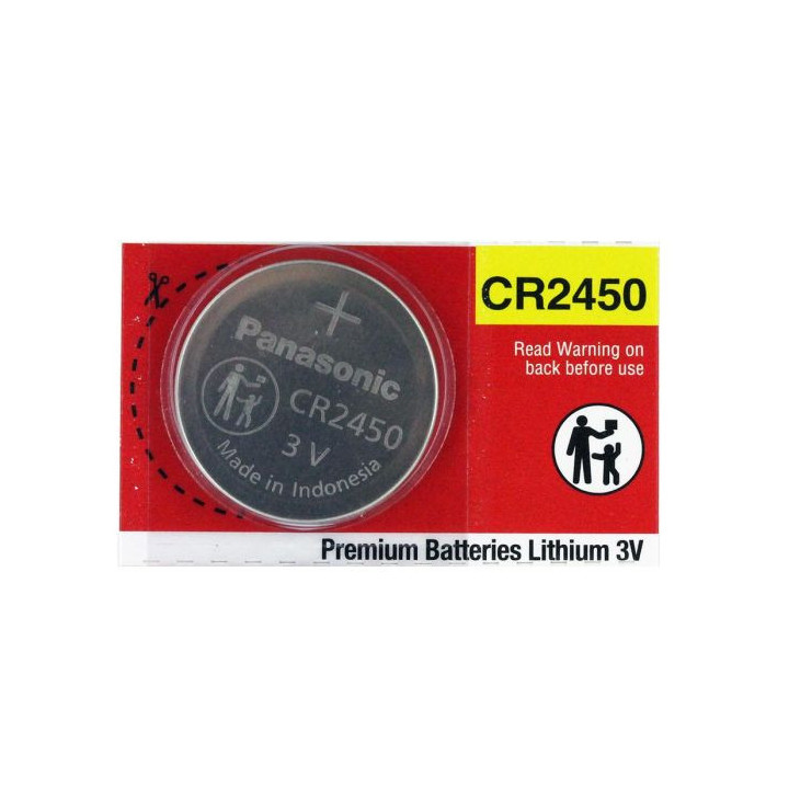 Panasonic 3V Lithium Battery No. CR2450, 1 pc