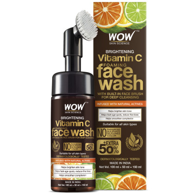 Wow Vitamin C Foaming Facewash 150Ml