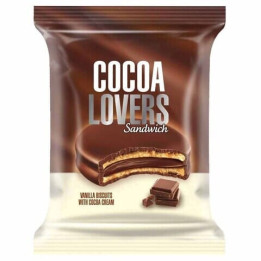 Cocoa Lovers Vanilla Sandwich Biscuits, 34 g