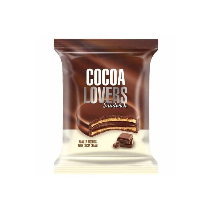 Cocoa Lovers Vanilla Sandwich Biscuits, 34 g