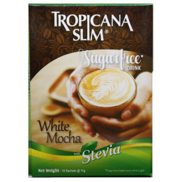 Tropicana Slim Sugar Free White Mocha Drink with Stevia, 10 sachets…