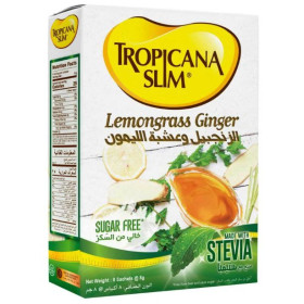 تروبيكانا سليم مشروب ليمونغراس جينجر خالي من السكر 8 أكياس