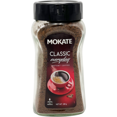 Mokate Aglomerated Instant Coffee Jar 180Gms