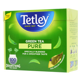 Tetley Drawstring Green Tea Bags, 100 bags