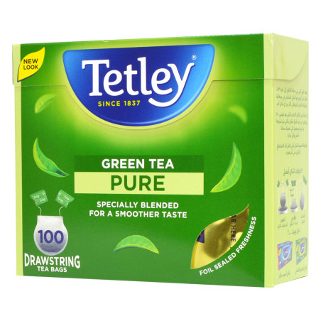 Tetley Drawstring Green Tea Bag 100B