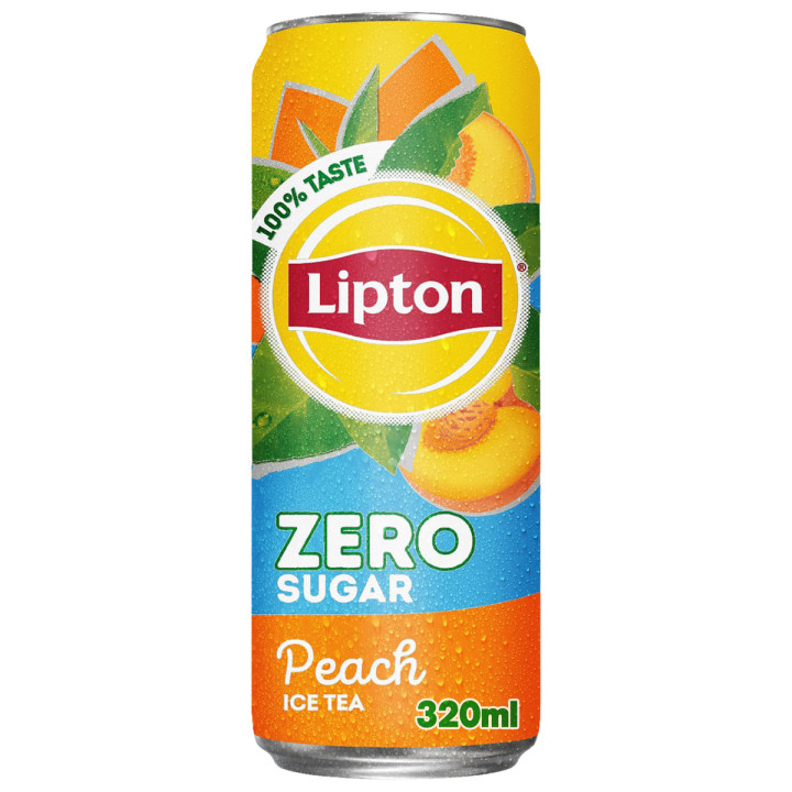 Lipton Peach Zero Sugar Iced Tea, 320 ml