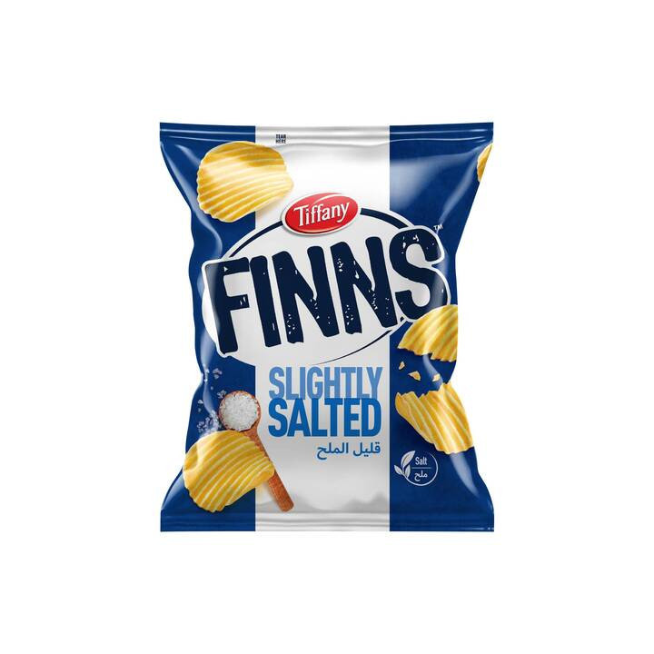 Tiffany Finns Salted Crinkled Potato Chips, 12 g