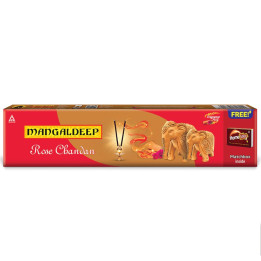 Mangaldeep Rose Chandan Agarbatti, 72 sticks