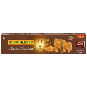 Mangaldeep Classic Chandan Incense Sticks (72 Pack)