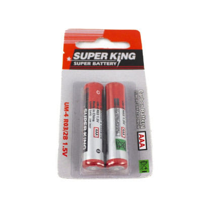 Super King Um-4 Ro3/2B 1.5V 2P Aaa Batteries 1Pkt