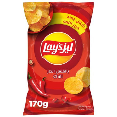 Lays Chili Potato Chips 170Gm