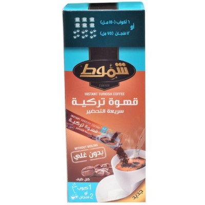 Shammout Turkish Instant Coffee 2 Cups 6 Sachet Box 66Gms