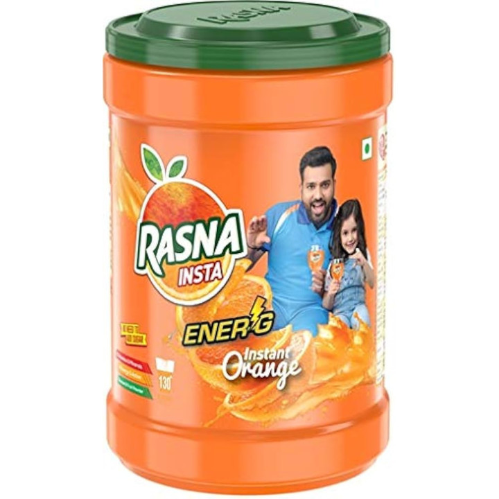 Rasna Orange Fruitplus Powder Tin, 1 kg