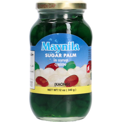 Maynila Sweet Green Kaong Sugar Palm Fruit In Syrup 340Gms