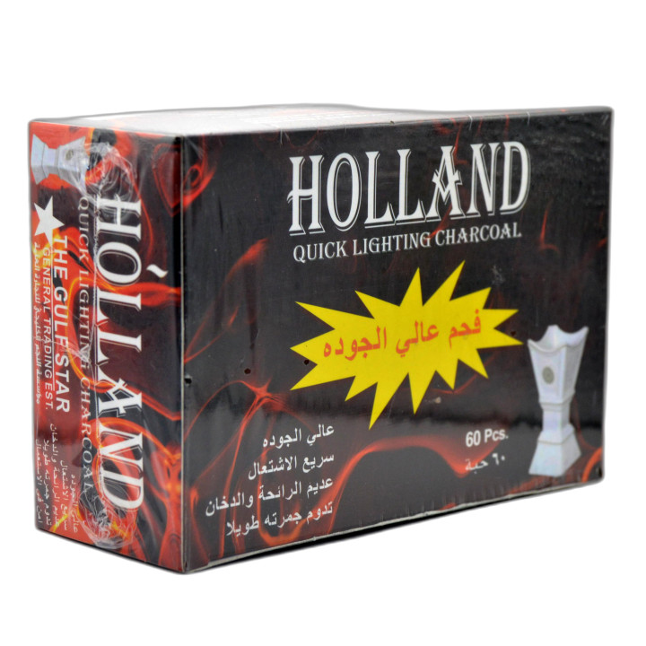 Holland Quick Lighting Charcoal, 60 pcs